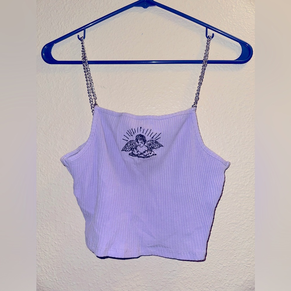 Lavender crop top